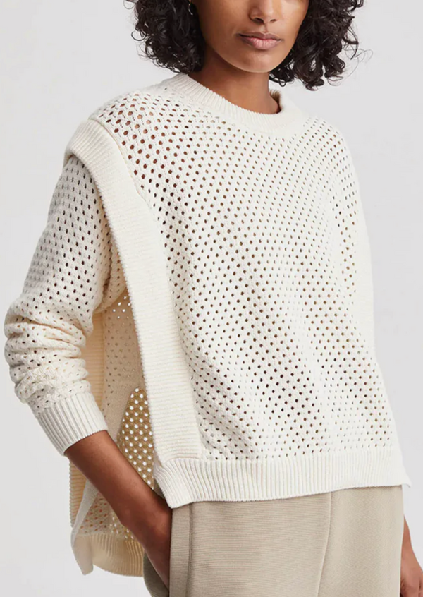 Arabella Open Knit Sweater- Cream