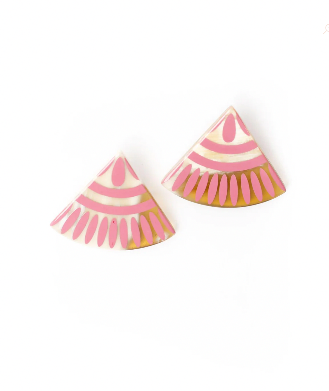 Blush Tile Earrings** FINAL SALE**