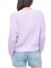 Eva Crewneck Pullover Sweater- Taro Purple