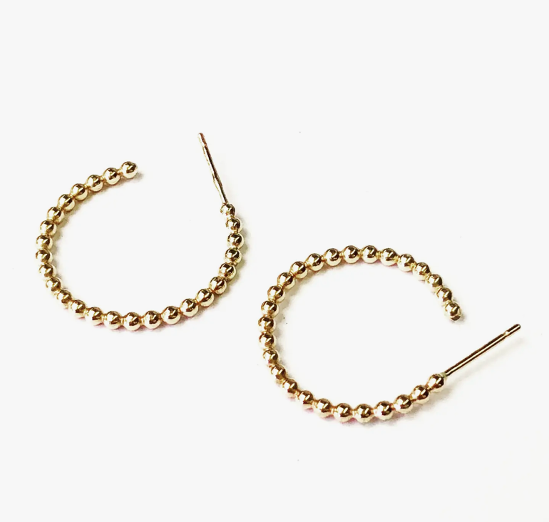 Eva Beaded Hoops