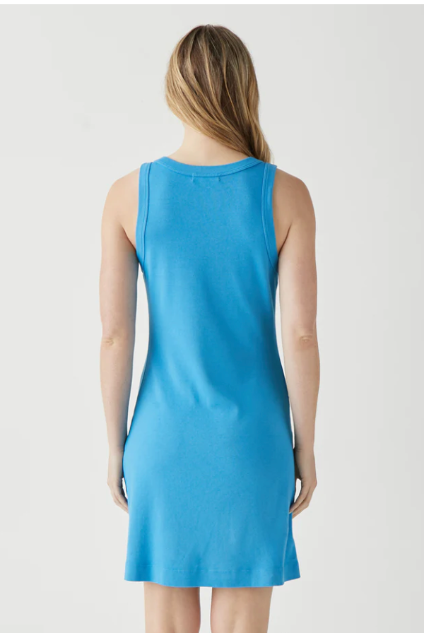 Eliza Tank Dress- Capri Blue