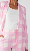 Kora Blazer- Cotton Candy Gingham**FINAL SALE**