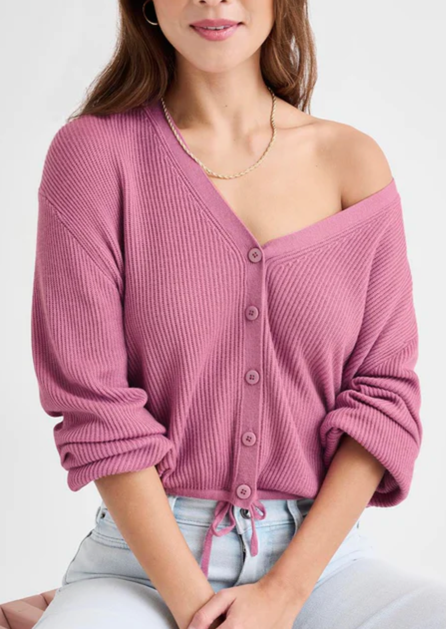 Bri Cardigan- Deep Orchid