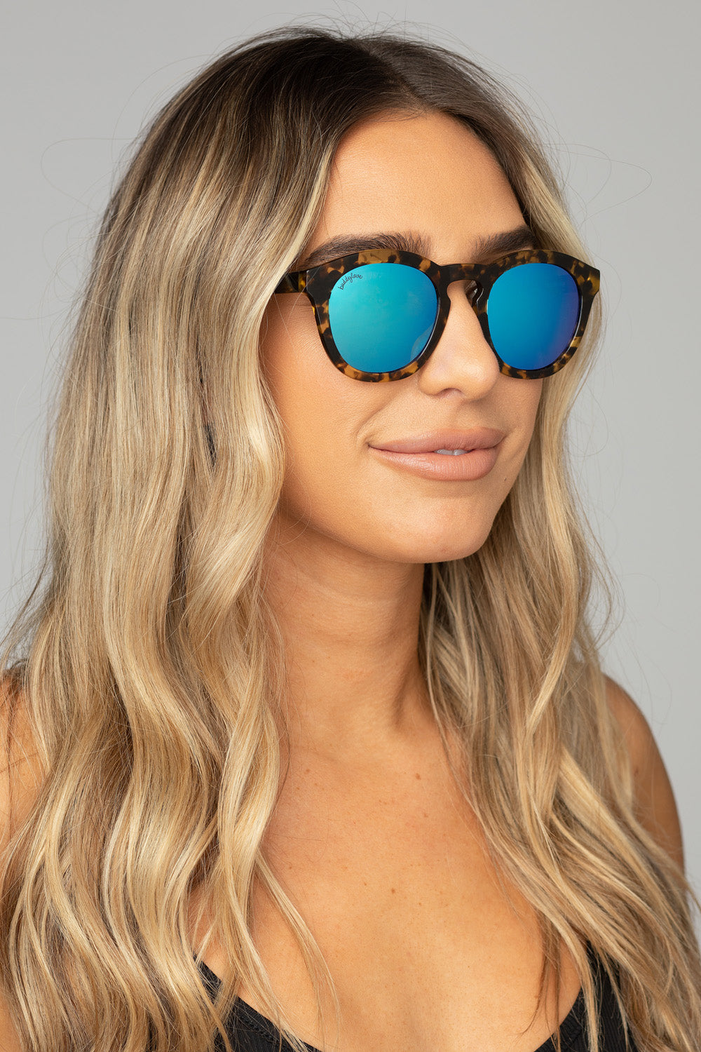 Val Acetate Framed Sunglasses- Blue