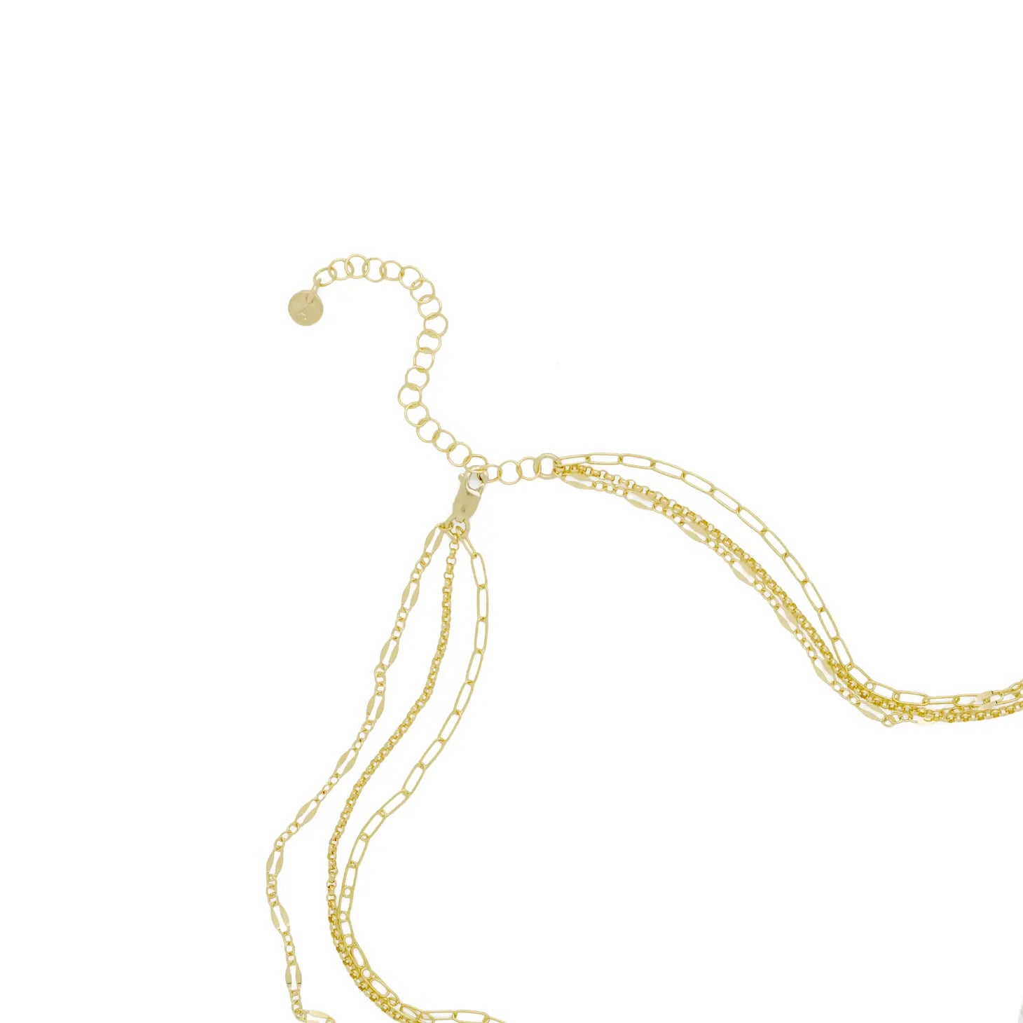 Vanessa Trio Necklace- Silver