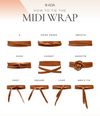 Midi Wrap Belt- Taupe