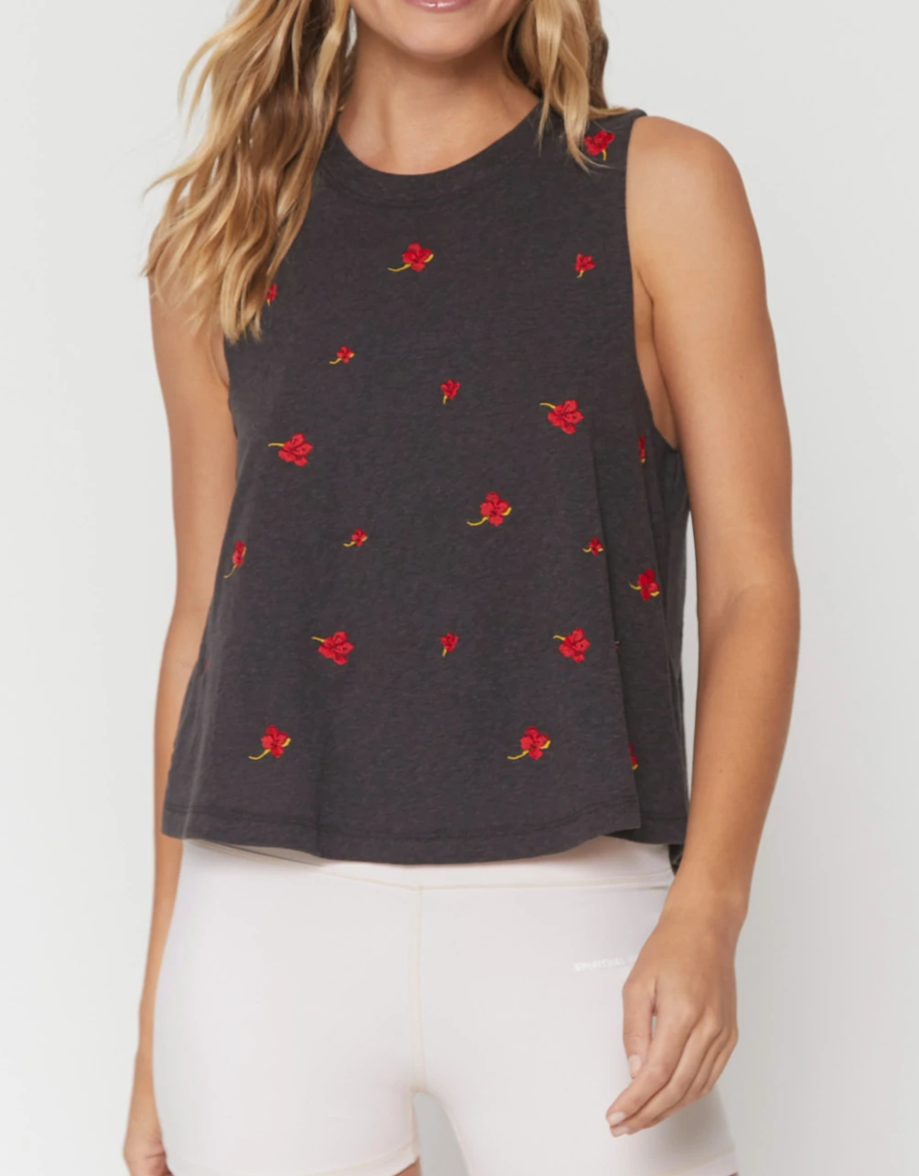 Charcoal Grey Flower Swing Tank