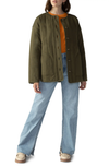 Longline Olive Green Quilted Jacket ***Final Sale***