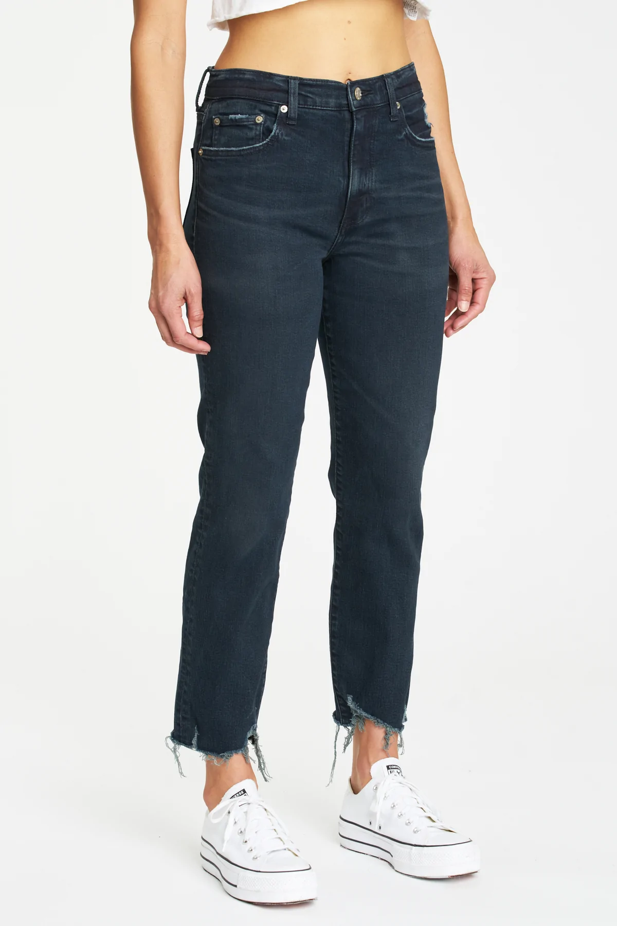 Straight Up Dark Wash High-Rise Jean **FINAL SALE**