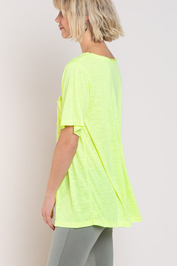 Relaxed Fit T-Shirt- Neon Yellow**FINAL SALE**