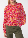 New Day Red/Pink Floral Print Blouse**FINAL SALE**