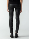 Hayden Faux Leather Skinny Pants- Black