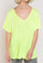 Relaxed Fit T-Shirt- Neon Yellow