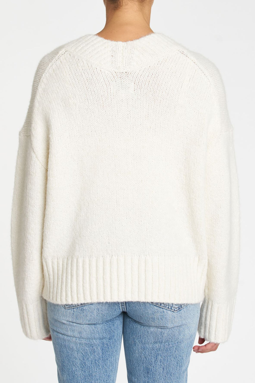 Vania Cream V-Neck Sweater ***Final Sale***