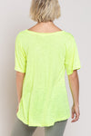 Relaxed Fit T-Shirt- Neon Yellow