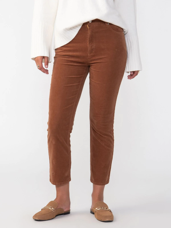Good Vibes Highrise Cropped Corduroy Pants