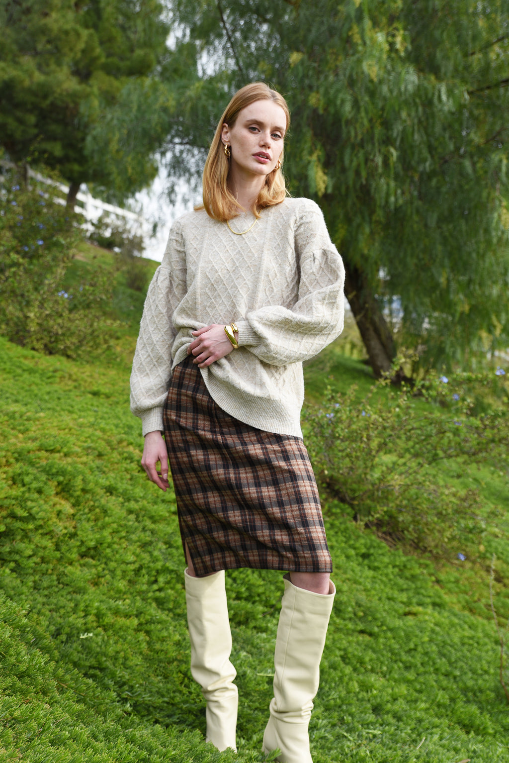 Juno Plaid Pencil Skirt***final sale***