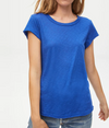 Trudy Tee-Crew Neck T-Shirt- Sapphire Blue