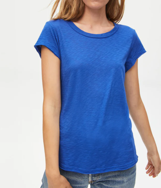 Trudy Tee-Crew Neck T-Shirt- Sapphire Blue