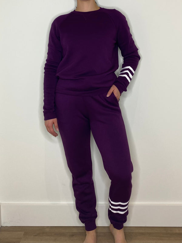 Waves Slim Fit Jogger- Aubergine FINAL SALE