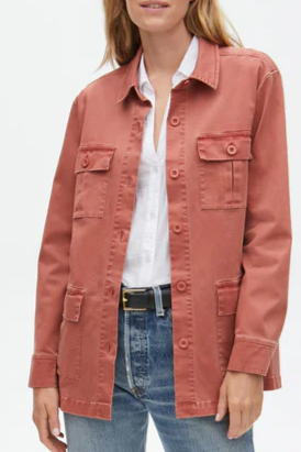 Alec Twill Utility Jacket- Clay **Final Sale**