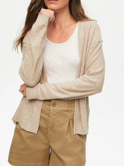 Madeline Soft Open Cardigan- Taupe