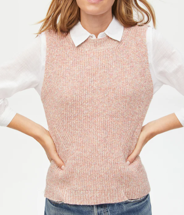 Carol Rose Combo Sweater Vest ***Final Sale***