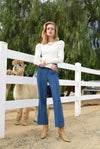 Jacque Straight leg trouser-blue**FINAL SALE**