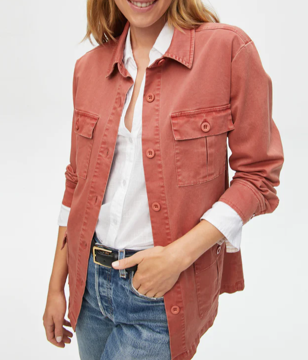 Alec Twill Utility Jacket- Clay **Final Sale**