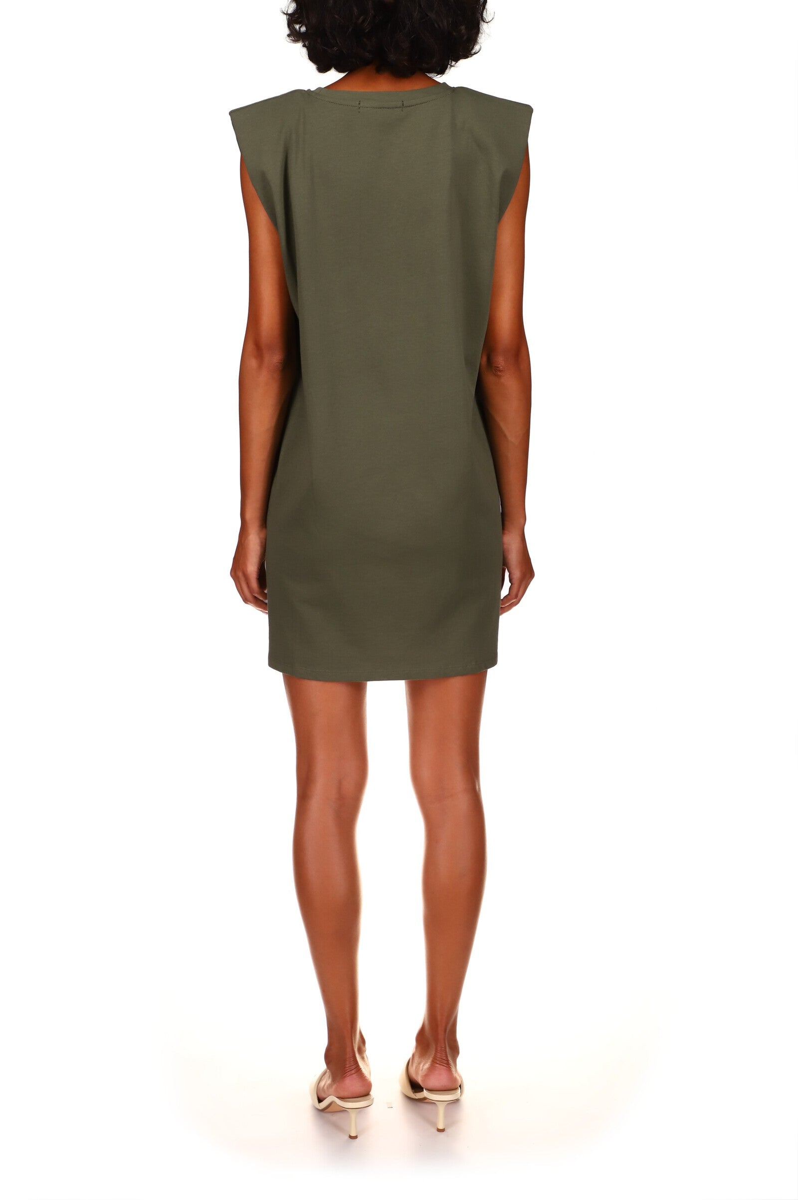 Dresses for Women Shoulder Pad Ruched Side Tulip Hem Dress (Color : Gray,  Size : X-Large) : Amazon.com.au: Clothing, Shoes & Accessories