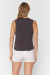 Charcoal Grey Flower Swing Tank