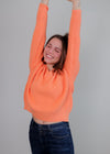 Joss V-Neck Sweater—Orange Marmalade**FINAL SALE**